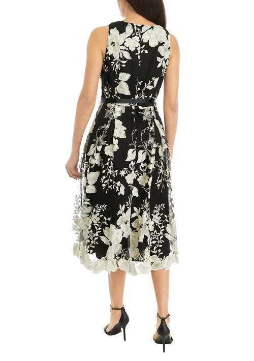 Evenings Womens Midi Length Sleeveless Embroidered Dress  On Sale Now with  Up to 65% Off | Discover Exclusive Deals & Savings at BeyondStyle   Authentic Alex Evenings Women|Midi Dresses | Dresses |