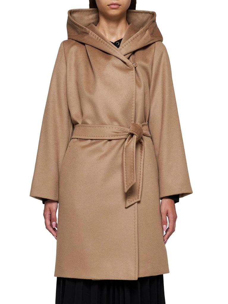 Max Mara Max Mara Studio Newmang Hooded Coat