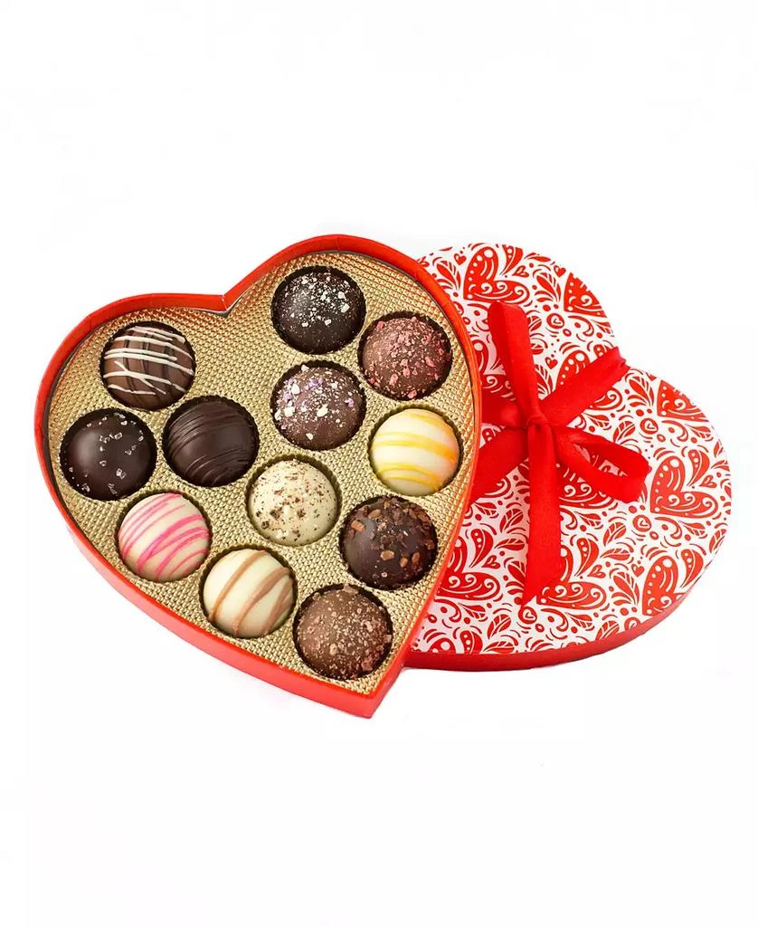 Sugar Plum Chocolates Valentine
s Day Heart Truffles, 12 Pieces 4