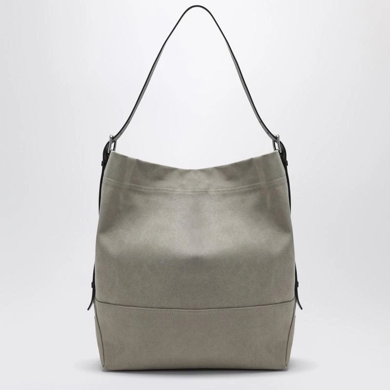 Lemaire Beige belted tote bag in cotton canvas 4