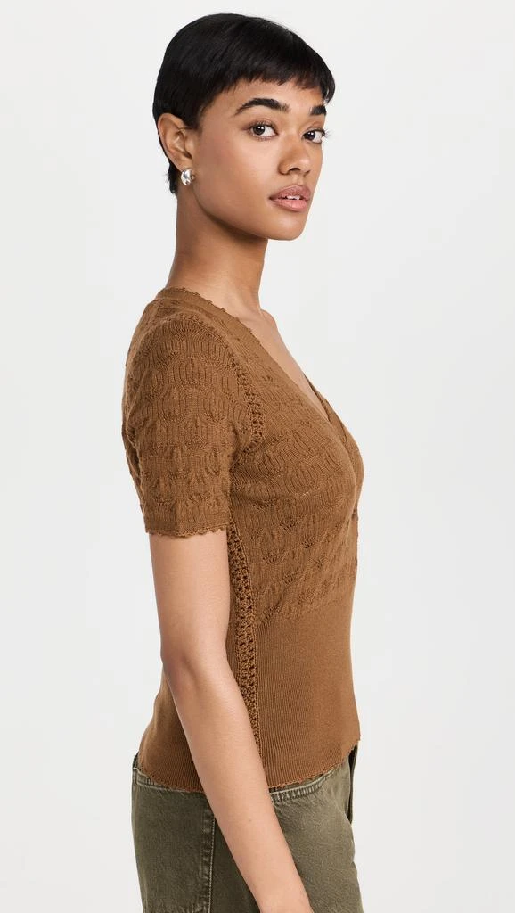 Sea Mila Pointelle V-Neck Sweater 3