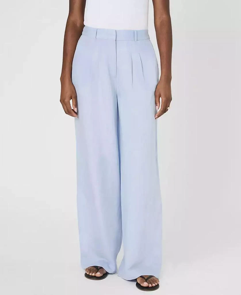 French Connection Women's Birdie Front-Pleat Wide-Leg Pants 3