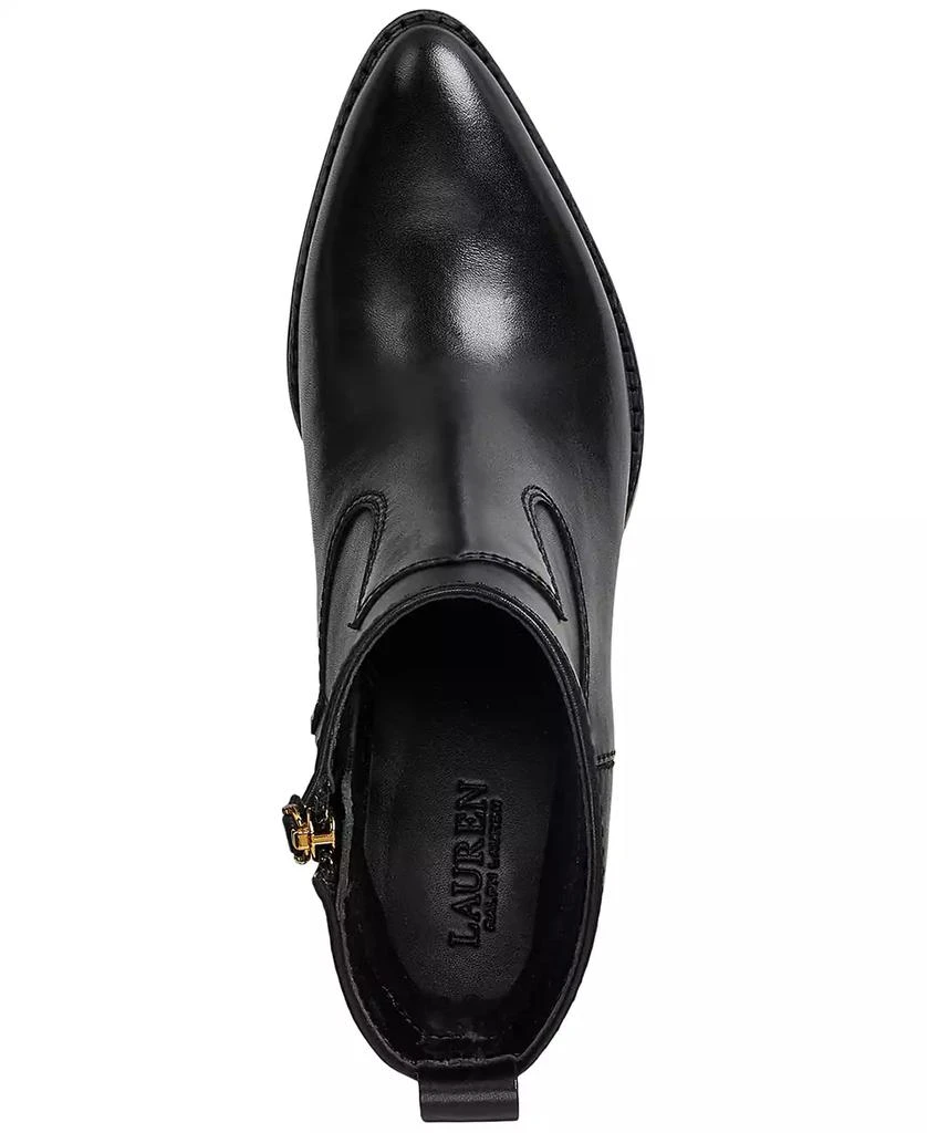 Ralph Lauren Women's Harpher Burnished Leather Booties 4