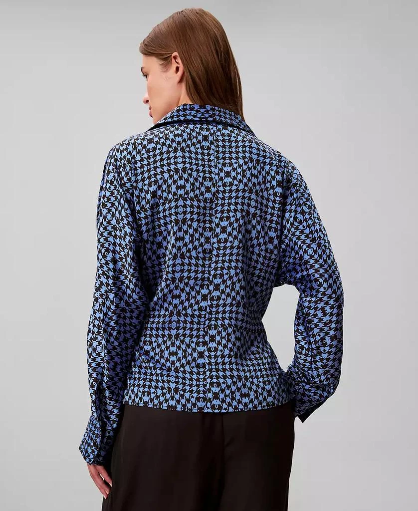 Calvin Klein Women
s Printed Long Sleeve Wrap Top 4