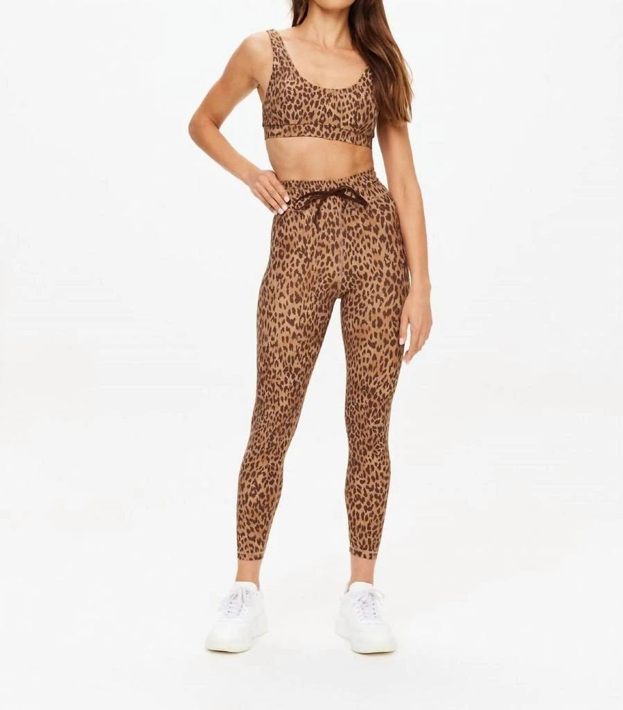 The Upside Panthera 25In Midi Pant In Leopard