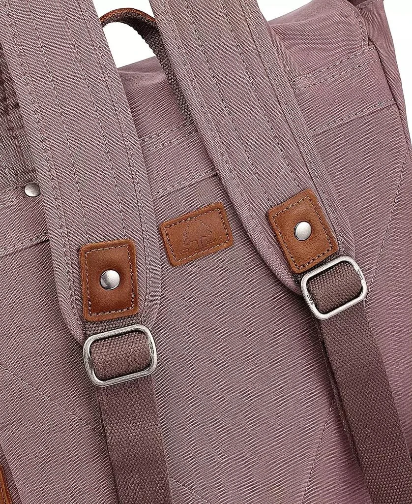 TSD BRAND Sunny Trail Canvas Backpack Handbag 12