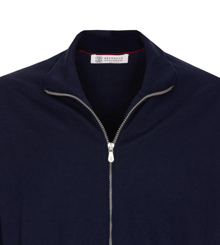 Brunello Cucinelli Brunello Cucinelli Long Sleeved Zip-Up Cardigan 4