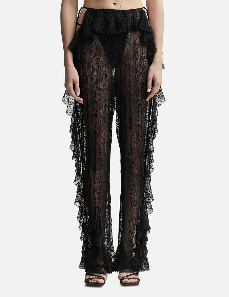 ESTER MANAS Mermaid Lace Ruffled Pants 1