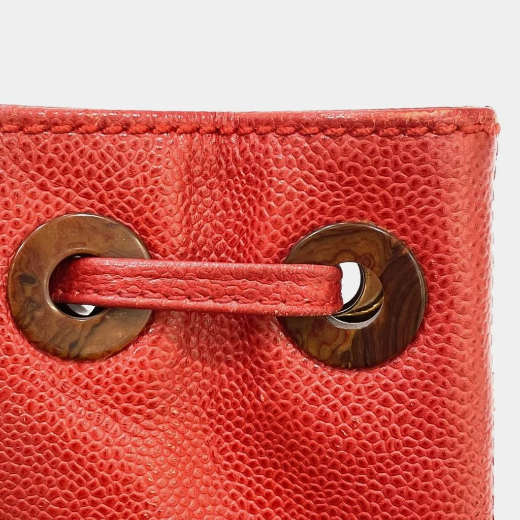 Chanel Chanel Red Cc Mark Bag Vintage Tote Bag 6