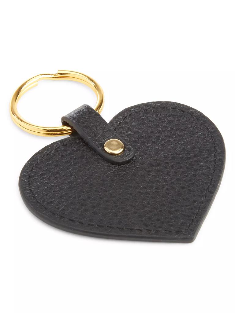 Royce New York Heart-Shaped Leather Key Chain