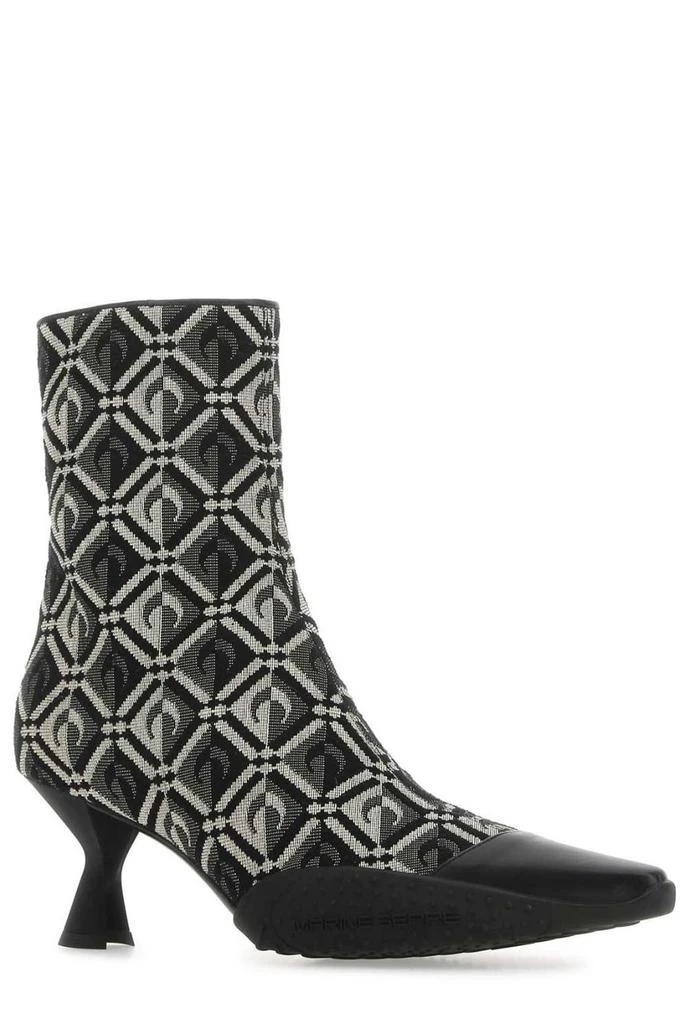 MARINE SERRE Marine Serre Pointed Toe Monogram Boots 2