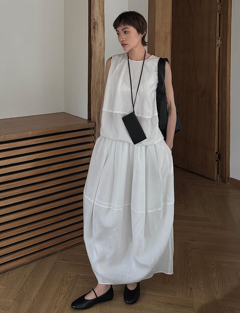 Pixie Market White Cocoon Top-PREORDER