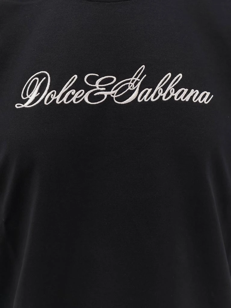 Dolce & Gabbana Cotton t-shirt with lace details 3