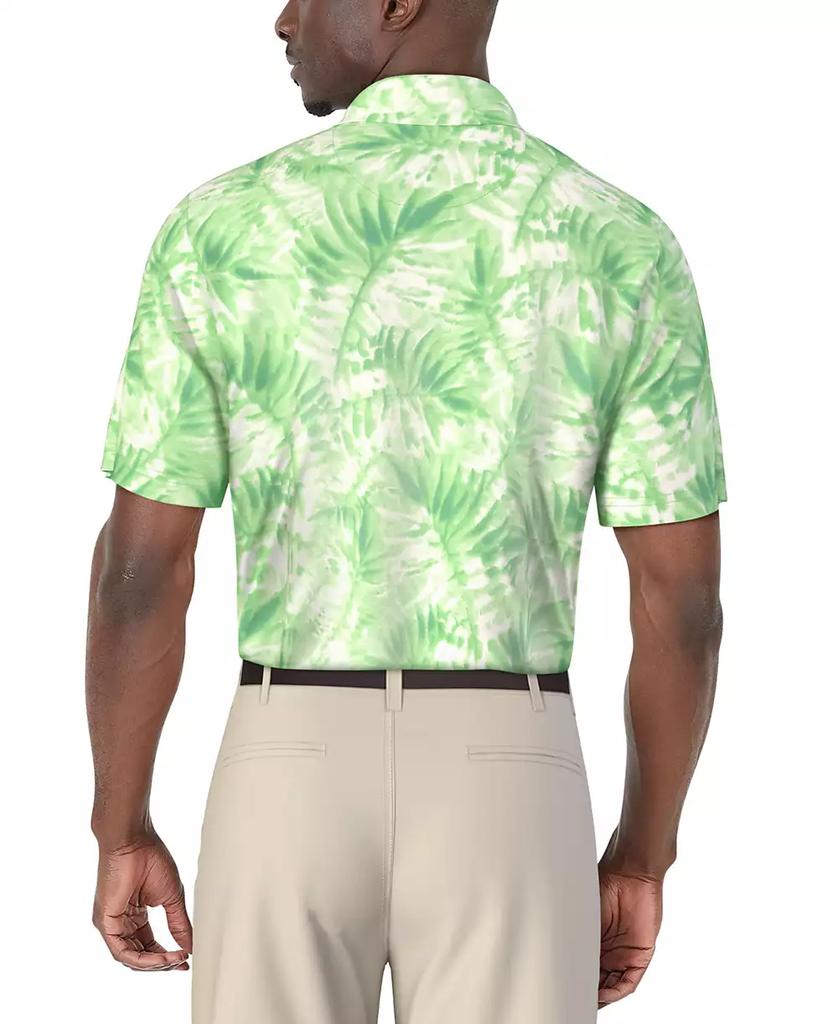 PGA TOUR Men's Tropical Leaf-Print Polo Shirt