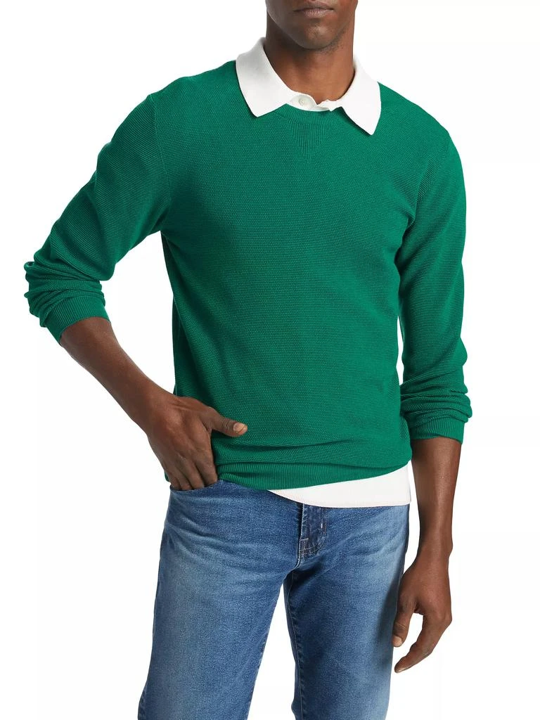 Saks Fifth Avenue COLLECTION Cotton-Blend Crewneck Sweater 3