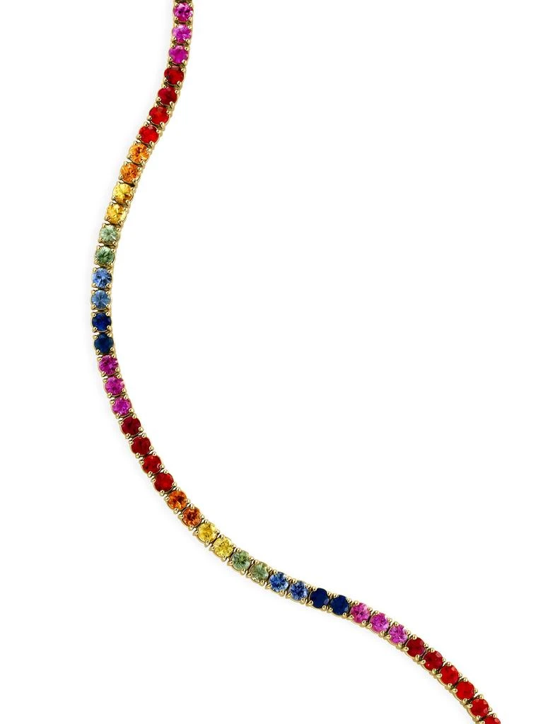 Effy 14K Yellow Gold 
5.61 TCW Sapphire Tennis Bracelet 3