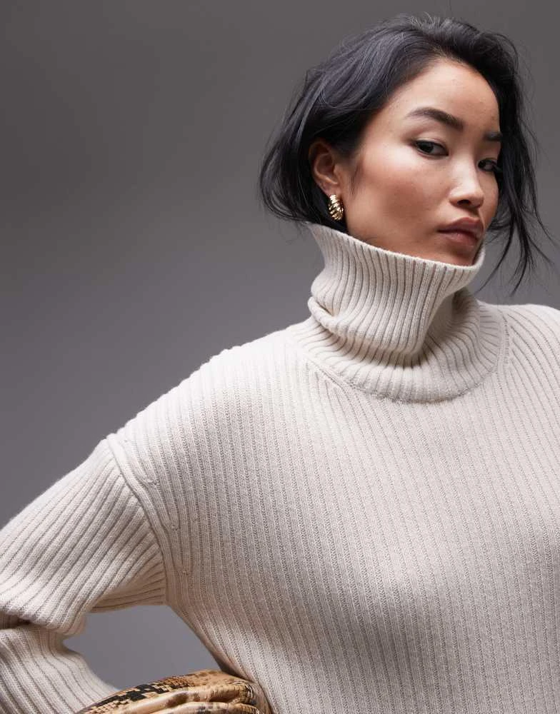 & Other Stories & Other Stories  wool and cotton blend knit oversized sweater in off white 3