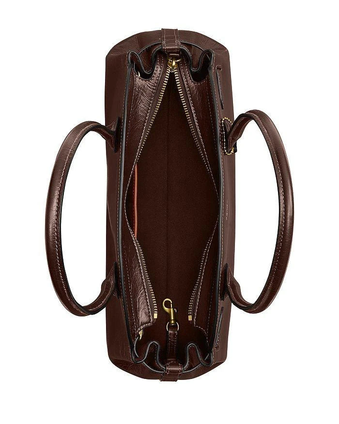 Coach Glazed Empire 34 Medium Leather Carryall Top Handle Bag 3