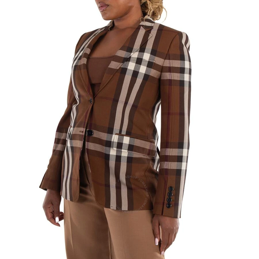 Burberry Dark Birch Brow Giant Check Blazer Jacket 2