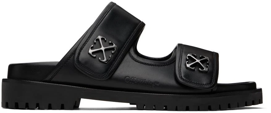 Off-White Black Bulk Arrow Sandals 1