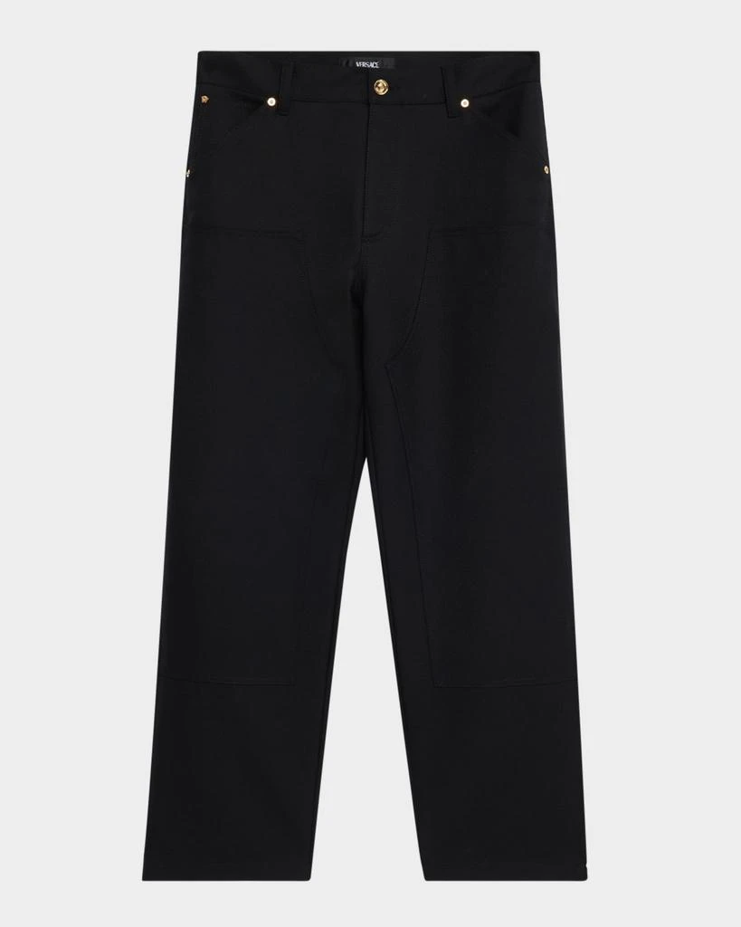 Versace Men's Medusa Wool Denim Pants 1