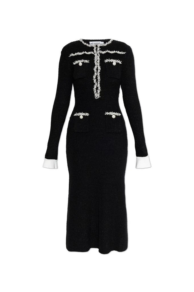 Self Portrait Dress with pearl appliqués 1