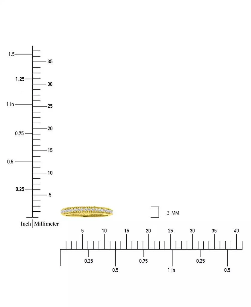 Macy
s Cubic Zirconia Band Ring (5/8 ct. t.w.) in 14k Gold over Sterling Silver 4