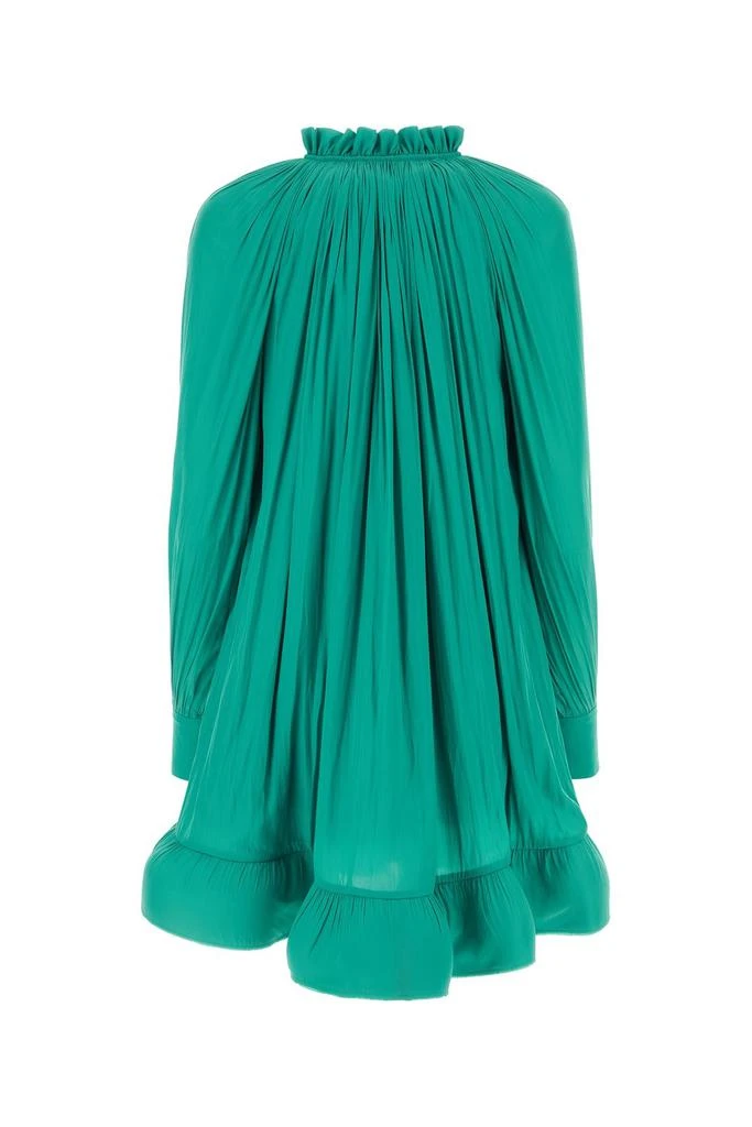 Lanvin Lanvin Charmeuse Ruffle Detailed Mini Dress 1