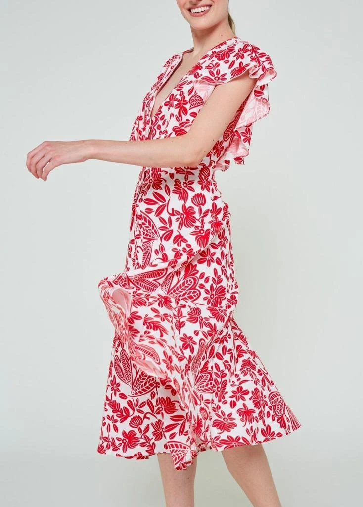 预计3周后发货 Modetrotter Modetrotter - Robe Salome Fokis - Rouge 4