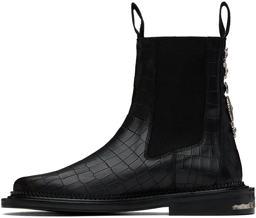 Toga Virilis Black Side Gore Chelsea Boots 3