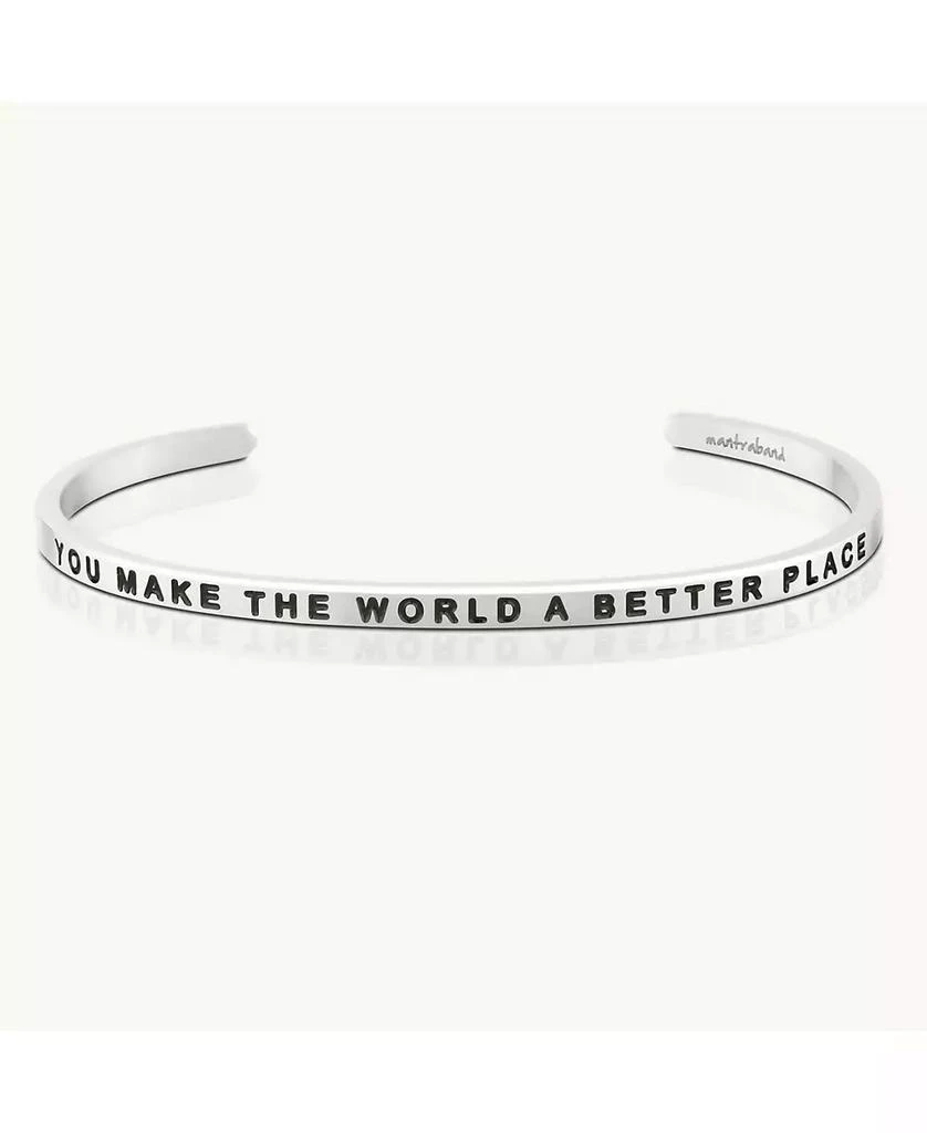 Mantra Gold You Make The World A Better Place Bracelets