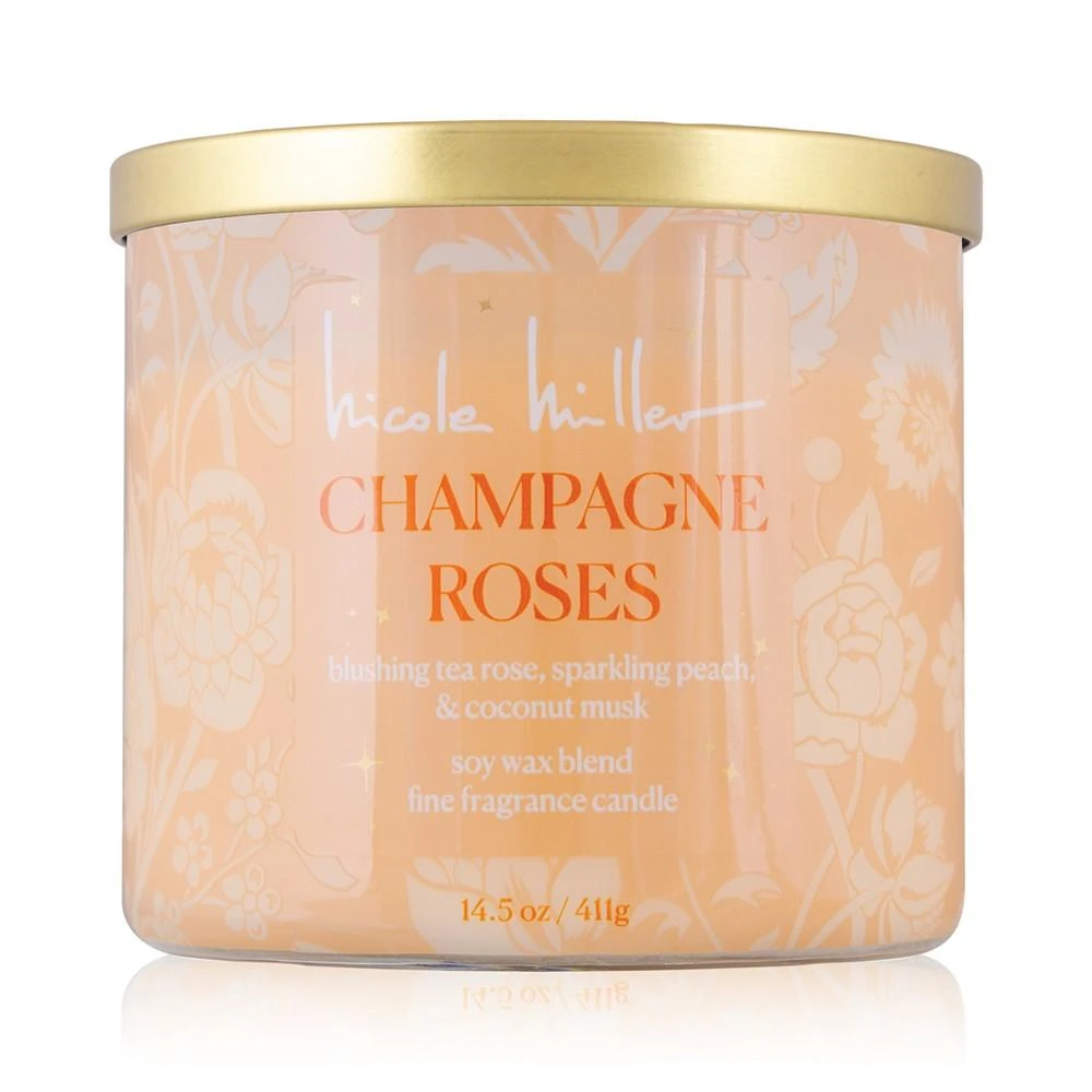 Nicole Miller Champagne & Roses Candle, 14.5 oz. 1