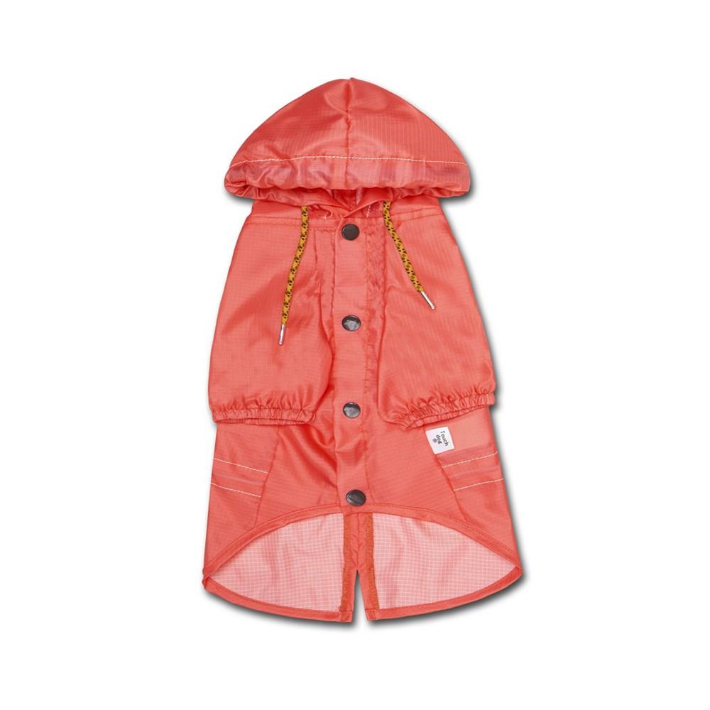 Touchdog Split-Vent Designer Water-resistant Dog Raincoat Medium