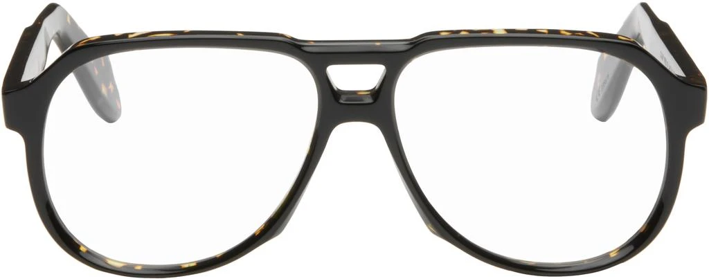 Cutler and Gross Brown & Black 9782 Aviator Glasses 1
