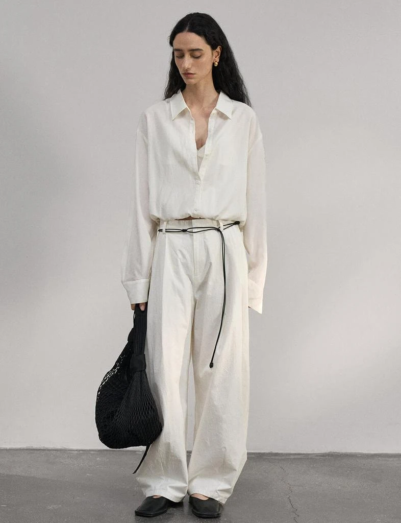 Pixie Market Crop Layered Bubble Shirt 7