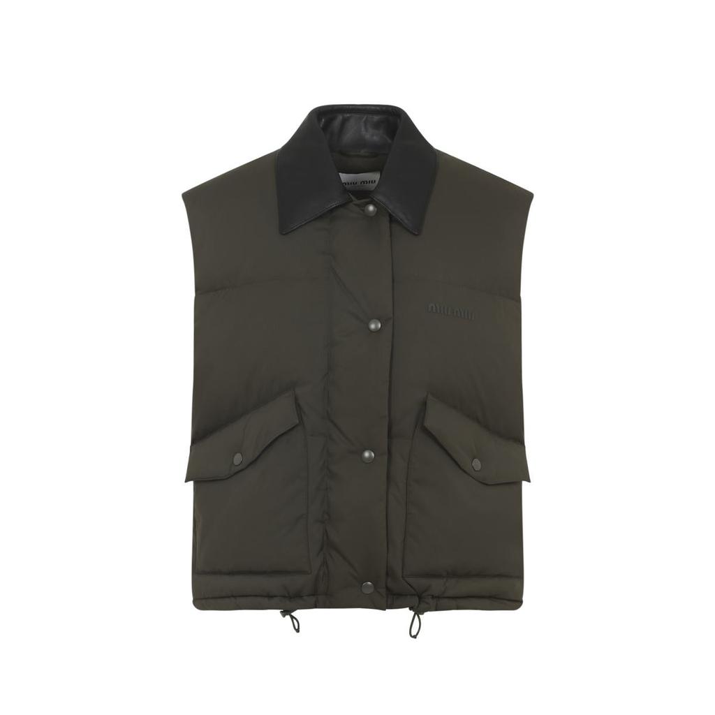 Miu miu ブルゾンパッチロゴ Miu Miu Miu Miu Logo-Patch Zipped Bomber Jacket - Jackets