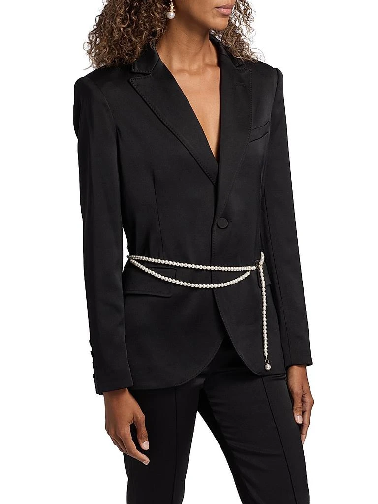 Generation Love Martina Stretch Satin Belted Blazer 4