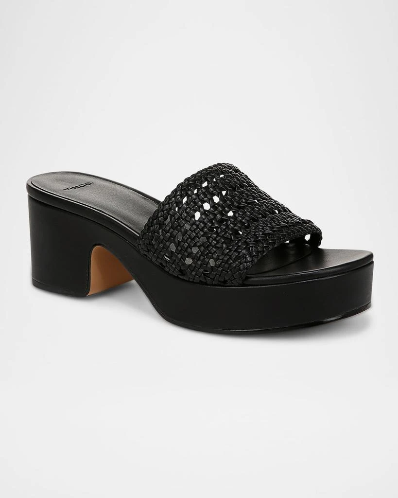 Vince Margo Crochet Leather Platform Sandals 2