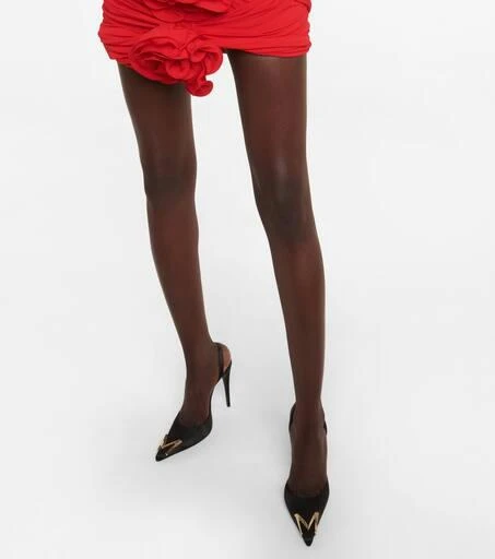 Magda Butrym Logo slingback pumps 4