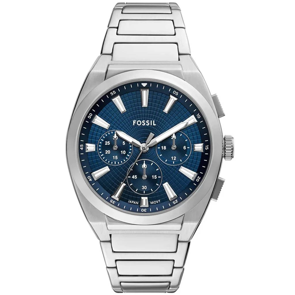 Fossil Men
s Everett Chronograph Blue Dial Watch