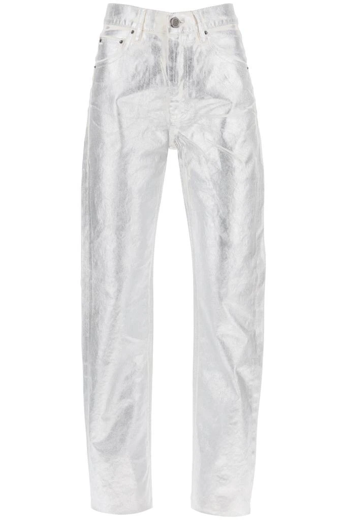 ROTATE Birger Christensen Denim Coated Pants With Seven 1