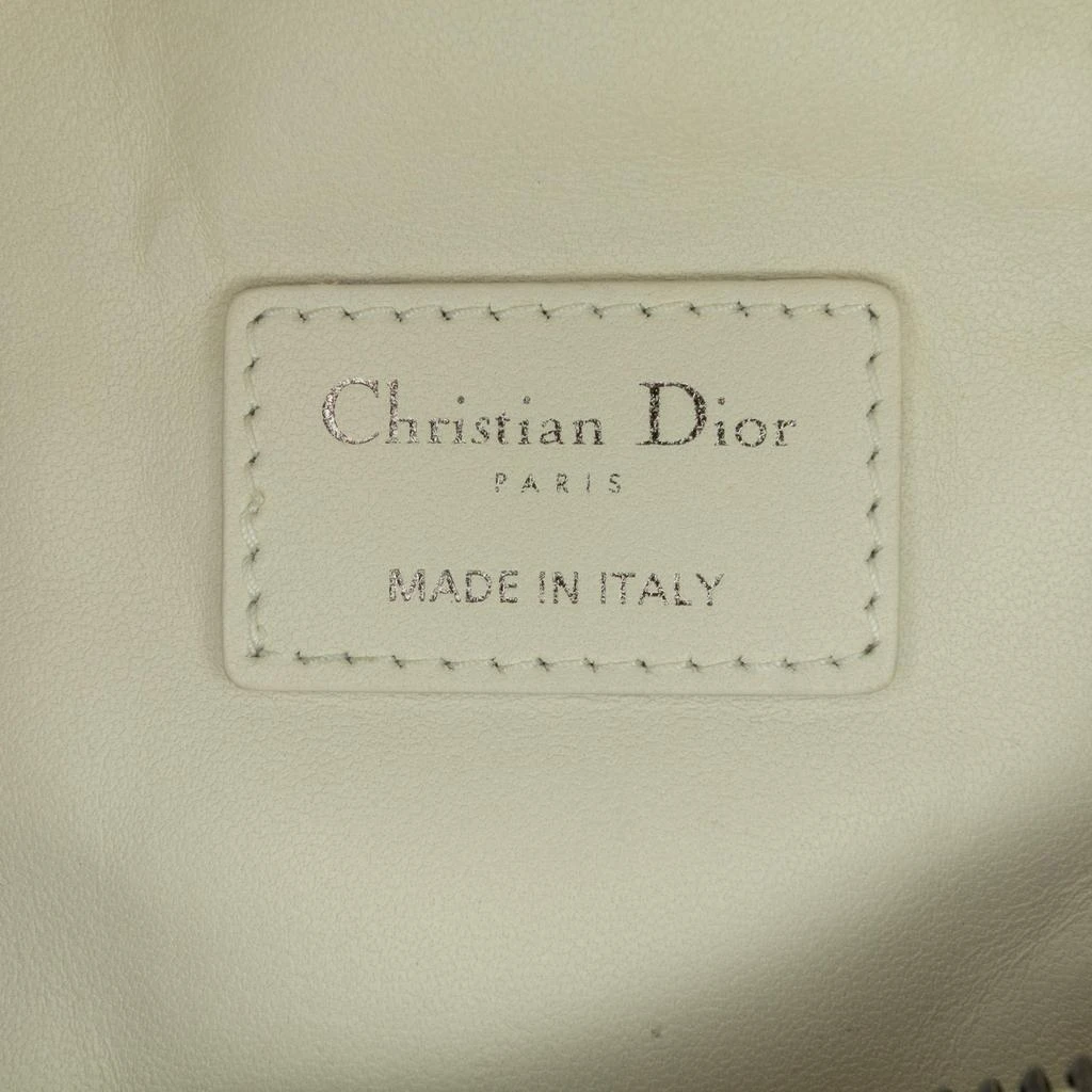 Dior Dior White Calfskin Macro-Cannage DiorTravel Nomad Pouch 7
