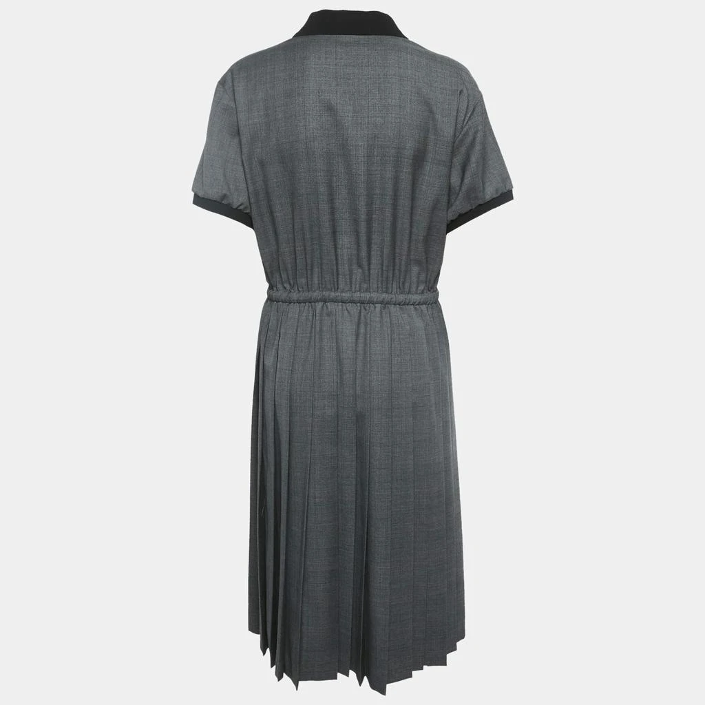 Shop Miu Miu Grey Prince of Wales Check Wool Pleated Midi Dress M on Sale  at BeyondStyle  Get 54% Off Miu Miu Grey Prince of Wales Check Wool  Pleated Midi Dress