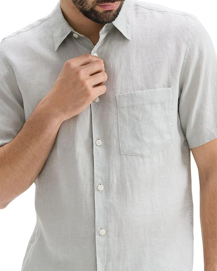Theory Irving Short-Sleeve Shirt in Relaxed Linen 7