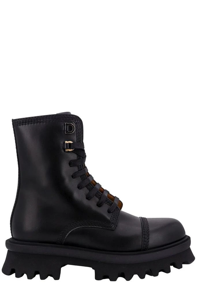 Salvatore Ferragamo Ferragamo Chunky-Sole Lace-Up Ankle Boots 1