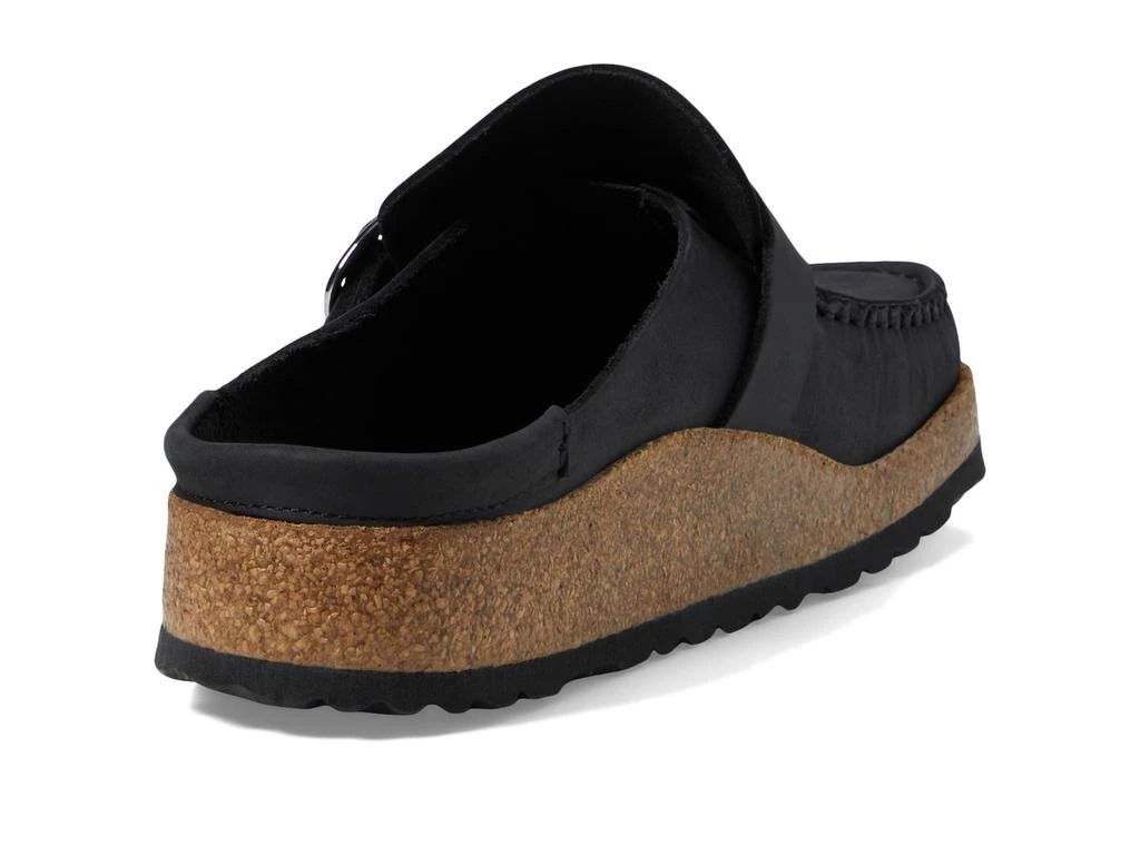 buckley oiled leather - tobacco brown Birkenstock Boston / 40 The Birkenstock Buckley oiled leather mules in tabacco brown offer a sophisticated blend of comfort and style Shop Women's Buckley Cognac Oiled