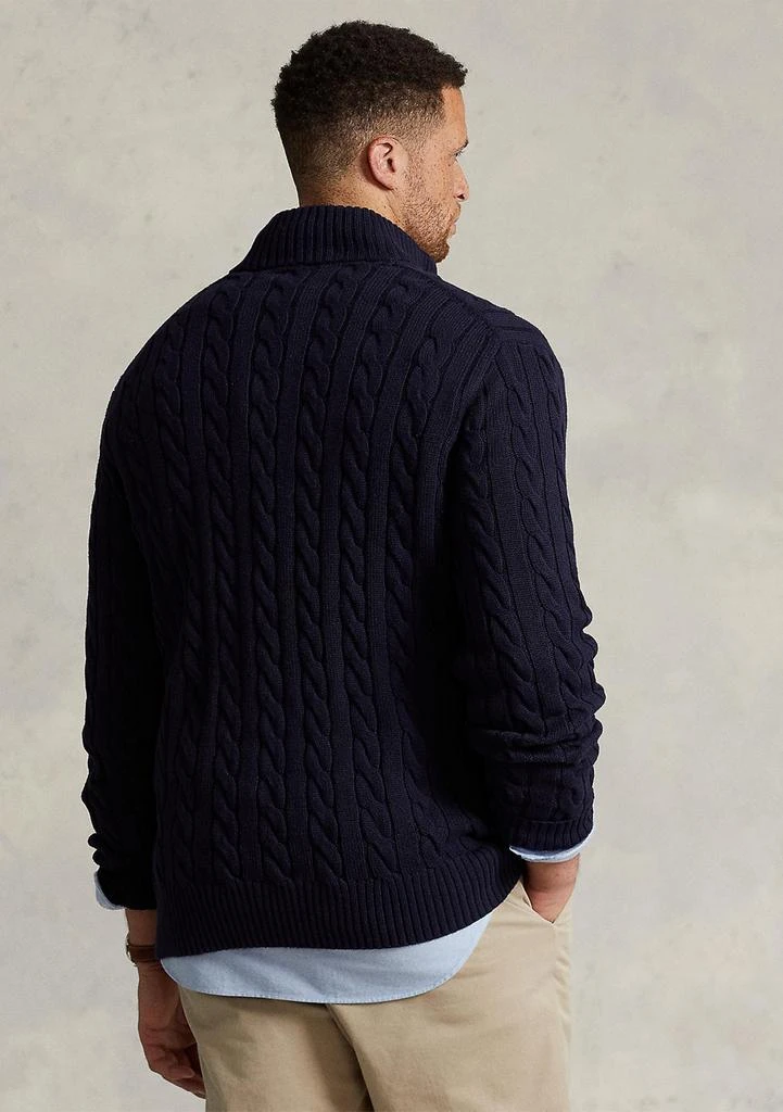Ralph Lauren Big & Tall Cable-Knit Cotton Quarter-Zip Sweater 2