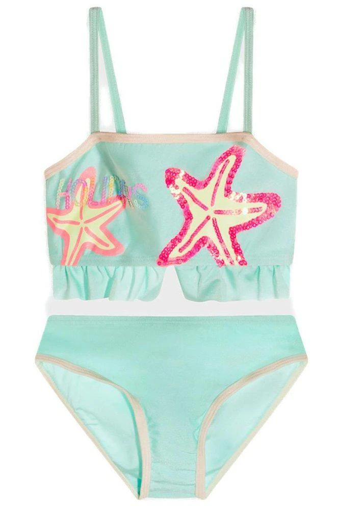 Billieblush Billieblush Two-Piece Ruffle Detailed Swimsuit