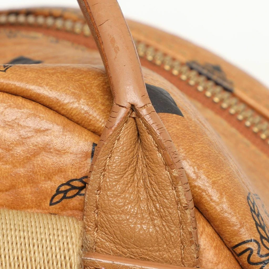 MCM MCM Cognacn Visetos Coated Canvas and Leather Studs Stark Backpack 11