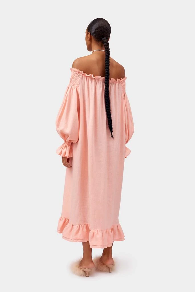 Sleeper Romantica loungewear dress in Rose Pink 3